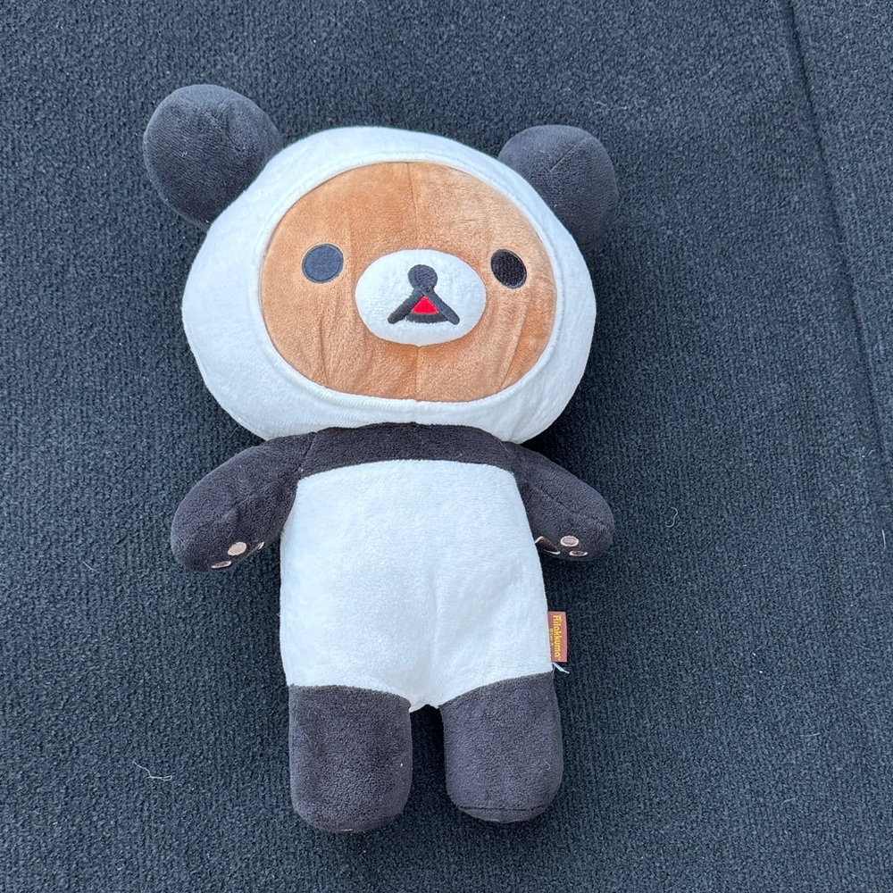 Rilakkuma Bear Wearing Panda Costume Plush 14" Adorable Panda Bear Plush Toy